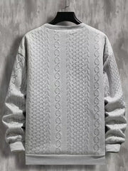 Children's Plus Size Textured Crew Neck Sweater