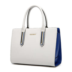Fashion contrast leather handbag