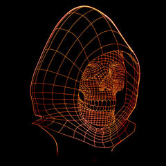 3D LED Color Night Light Changing Lamp Halloween Skull  Light Acrylic 3D Hologram Illusion Desk Lamp For Kids Gift