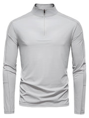 Men's Sun Protection Long Sleeve Half-Zip T-Shirt