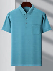Plus Size Men's Casual Collared Polo Tee