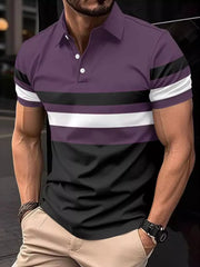 Relaxed Fit Men's Plus Size Polo â€?Collared Neck Short Sleeve Shirt