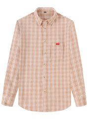 Men's Full Size Casual Plaid Button Up Shirt Plus Size