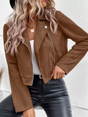 Zip Up Moto Jacket
