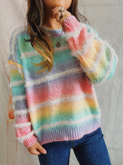 Stylish Bow Adorned Round‑Neck Knit