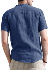 Men's Button Detail Short Sleeve Polo