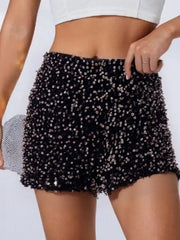 Sequin Embellished Shorts