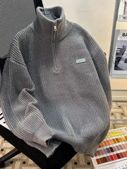 Men's Half-Zip Long Sleeve Sweater
