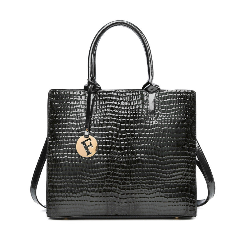 European And American Retro Women's Hand-held Crossbody Bag Three-piece Set