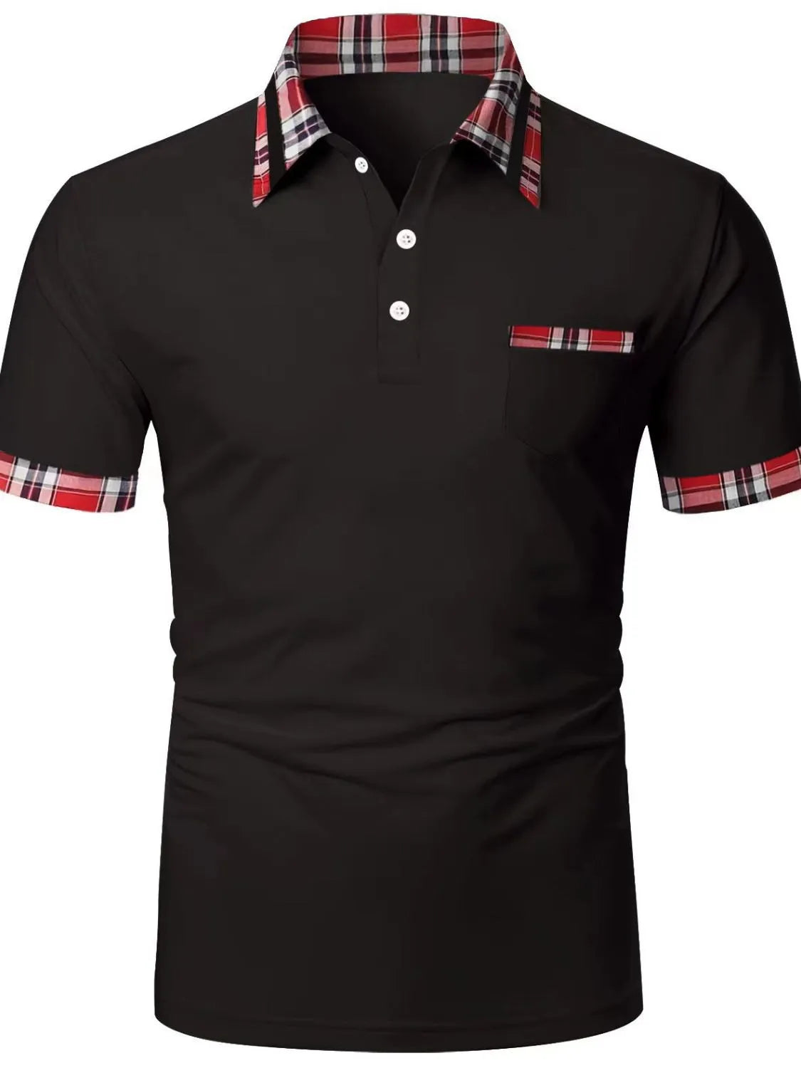 Men's Plus Size Casual Collared Polo