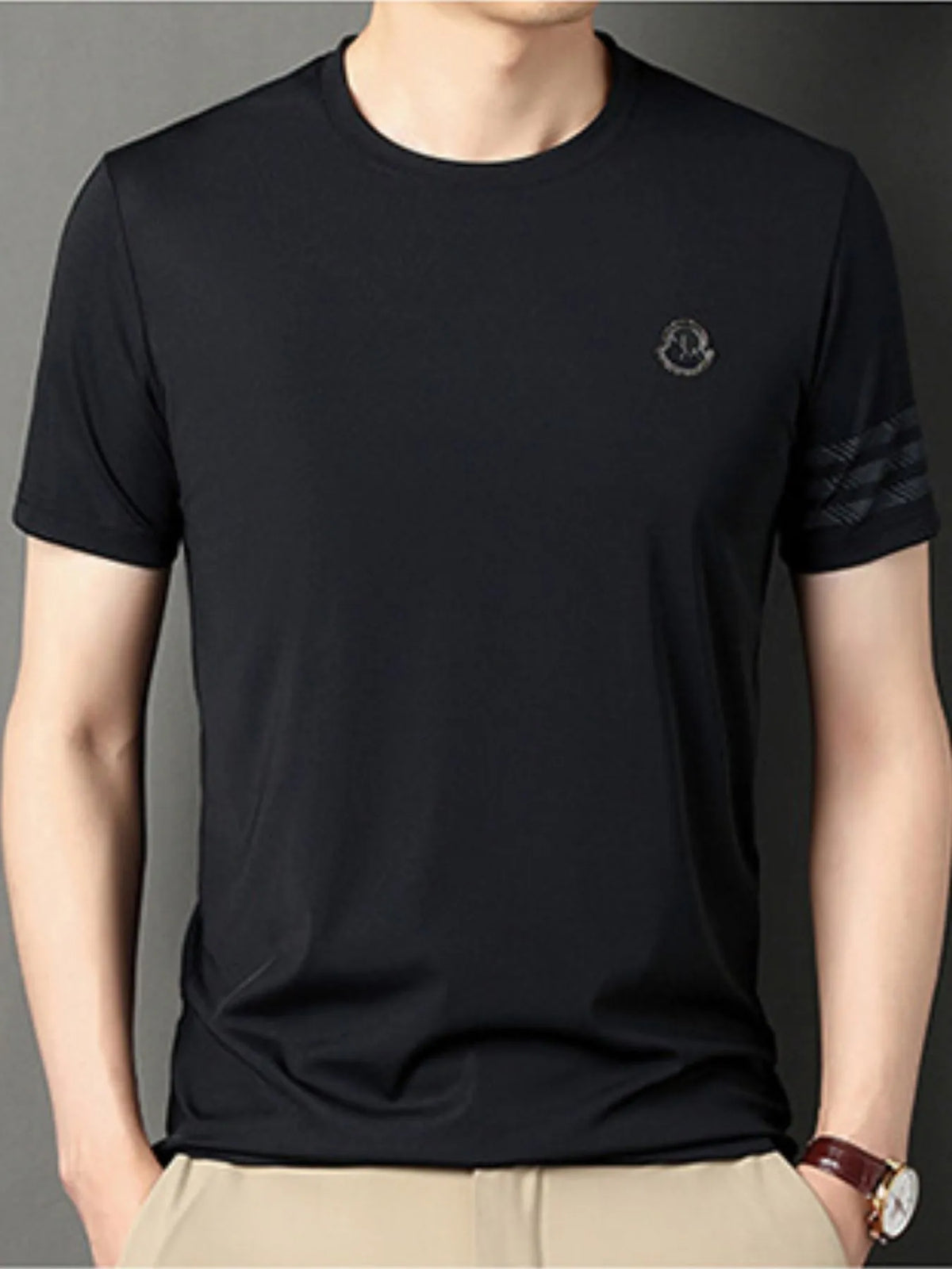 Men's Plus Size Breathable Short Sleeve T-Shirt