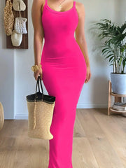 Scoop Neck Maxi Cami Dress