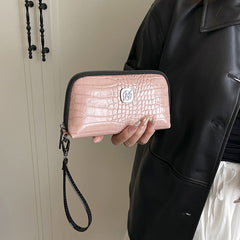 Hand-held Crystal Bamboo Pattern Exquisite Mobile Phone Bag