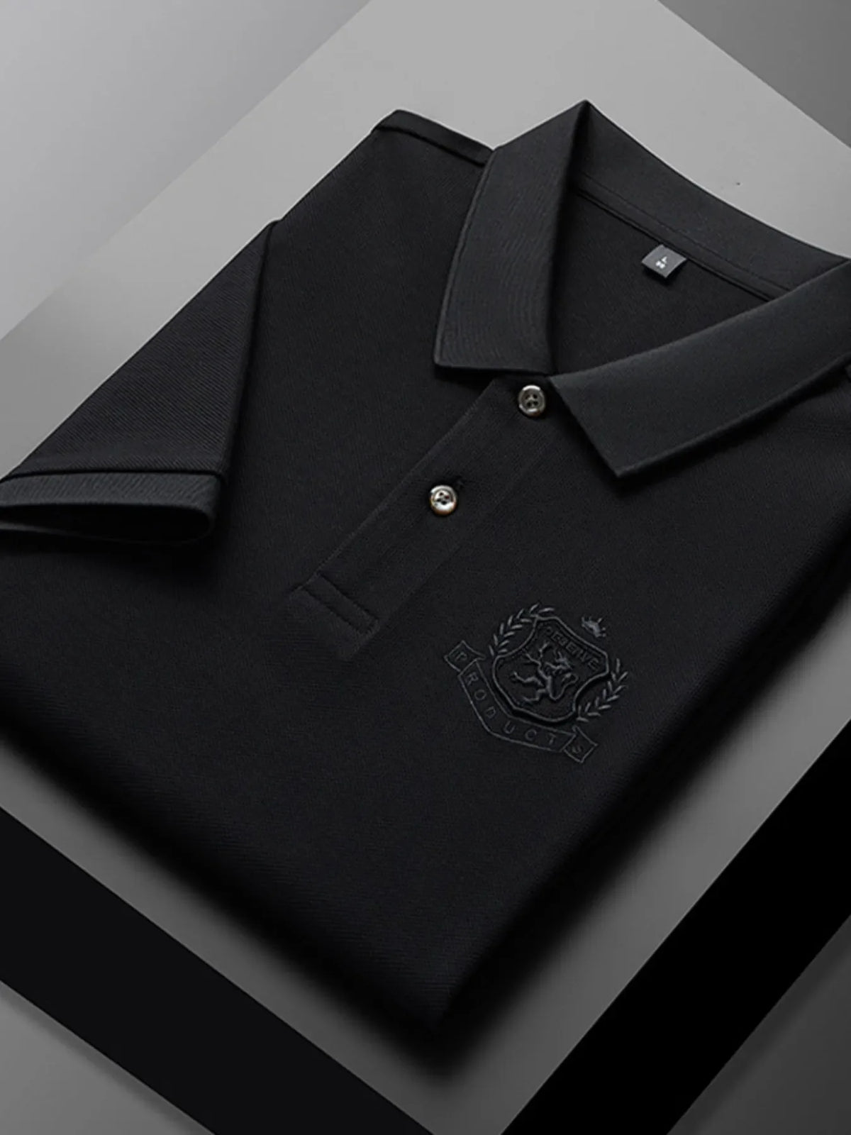 Men's Plus Size Embroidered Logo Short Sleeve Polo