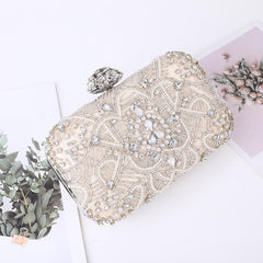 Women's European And American Style Party Bag With Diamonds