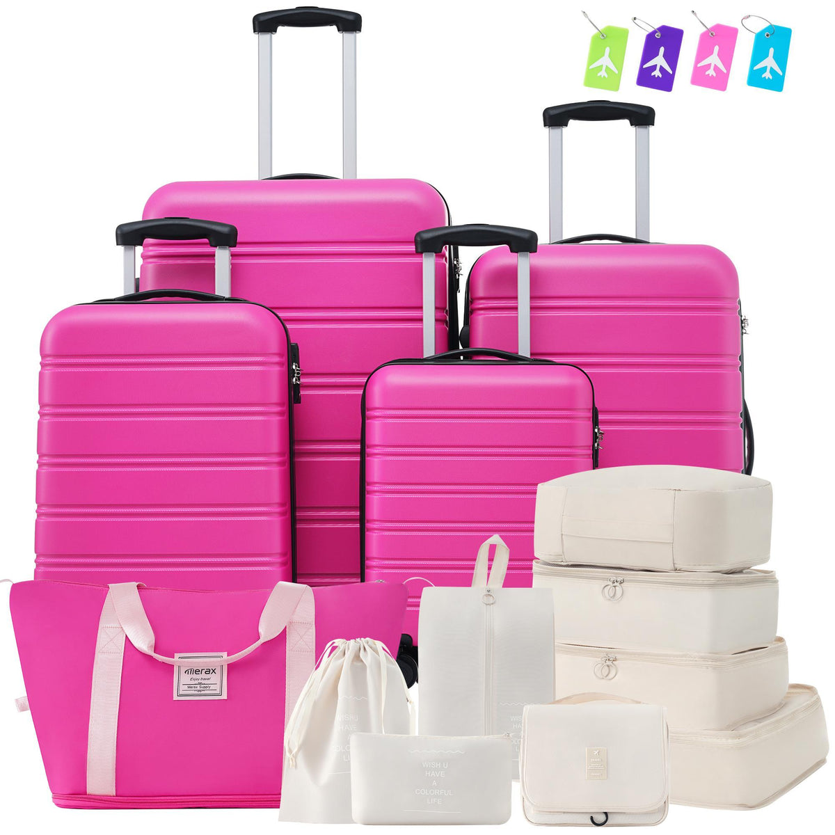 4-Piece Hardshell Luggage Set â€?Lightweight Suitcases (16", 20", 24", 28") with Free USA Shipping