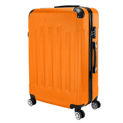 3-in-1 ABS Trolley Case 20 Inches, 24 Inches, 28 Inches Orange FREE USA SHIPPING