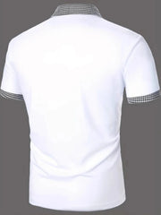 Plus Size Casual Polo Shirt for Men â€?Collared Design