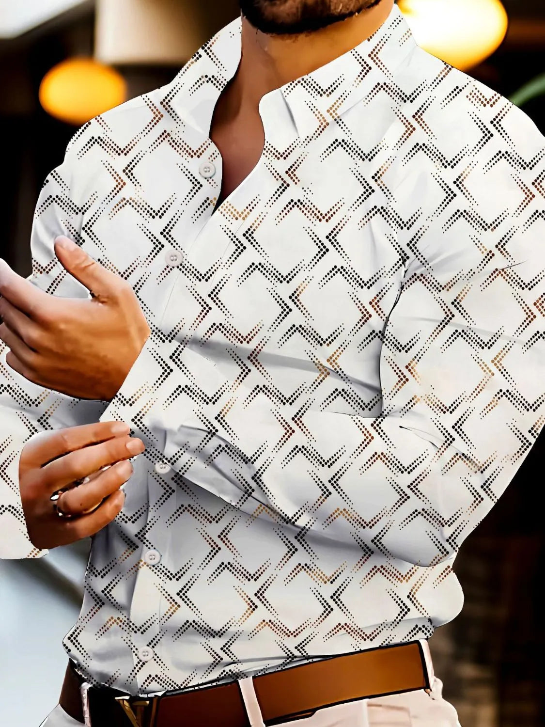 Men's Big and Tall Button Down Shirt â€?Casual Long Sleeve