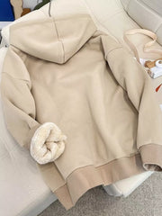 Fleece-Lined Zip-Up Hoodie