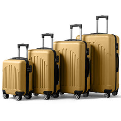 Vertical Striped Four In One Suitcase- FREE USA SHIPPING