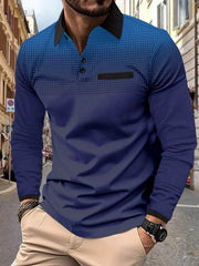 Men's Collared Long Sleeve Polo â€?Big & Tall Everyday Style