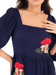 Square Neck Tiered Maxi Dress
