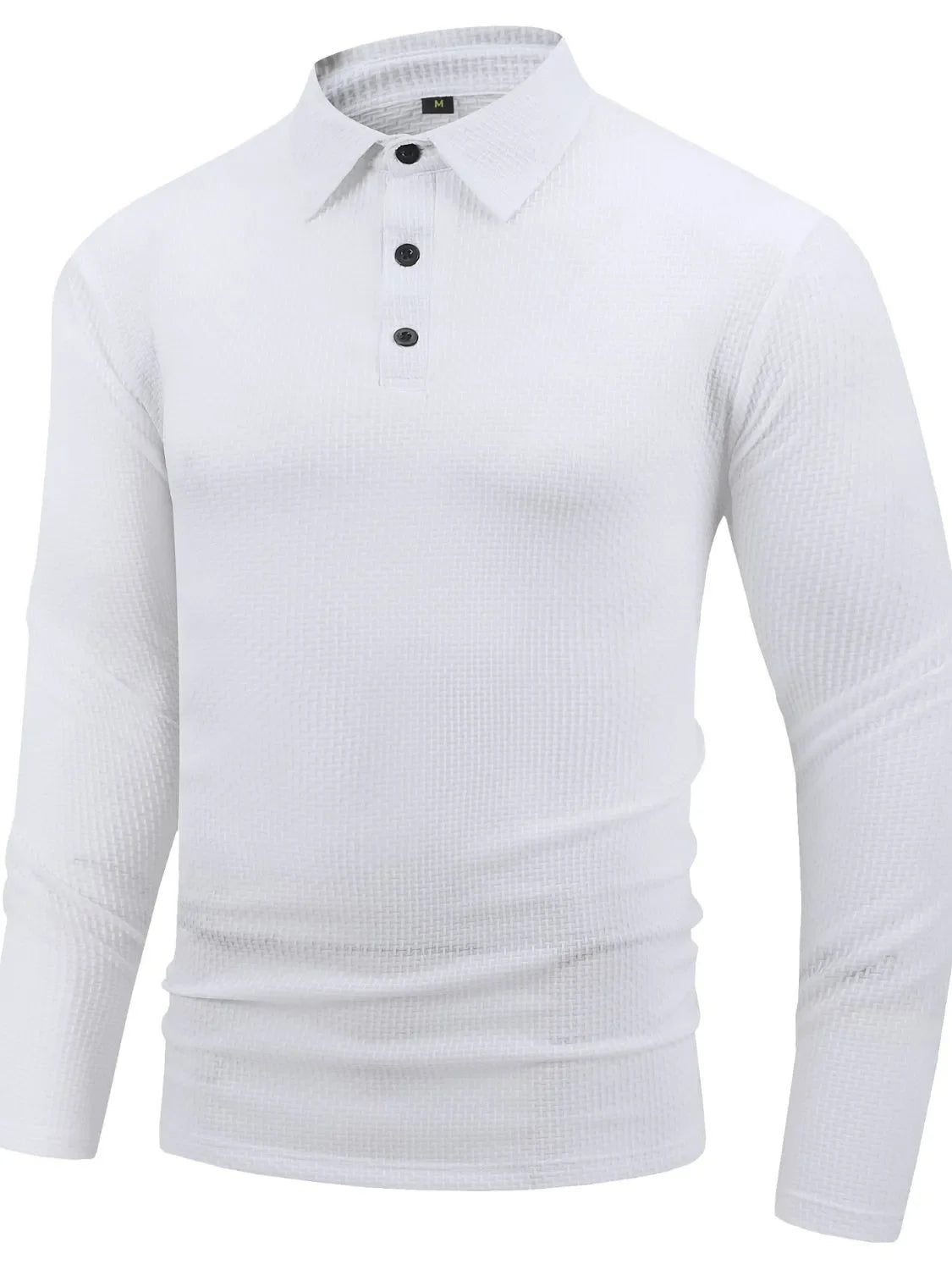 Men's Plus Size Button Neck Long Sleeve Henley Top