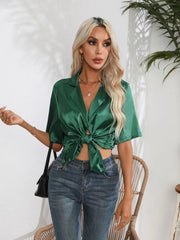 Short Sleeve Camp Collar Shirt