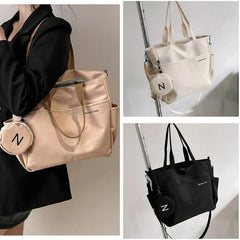 Women's Canvas Shoulder Tote & Crossbody Messenger Bag â€?Stylish & Versatile Handbag for Ladies