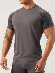 Fashion Men's Plus Size Round Neck Short Sleeve T-Shirt