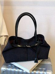 Buckle Decor Shoulder Bag