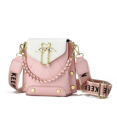 New Stylish Good Texture  All-matching Western Style Pearl Chain Small Shoulder Bag