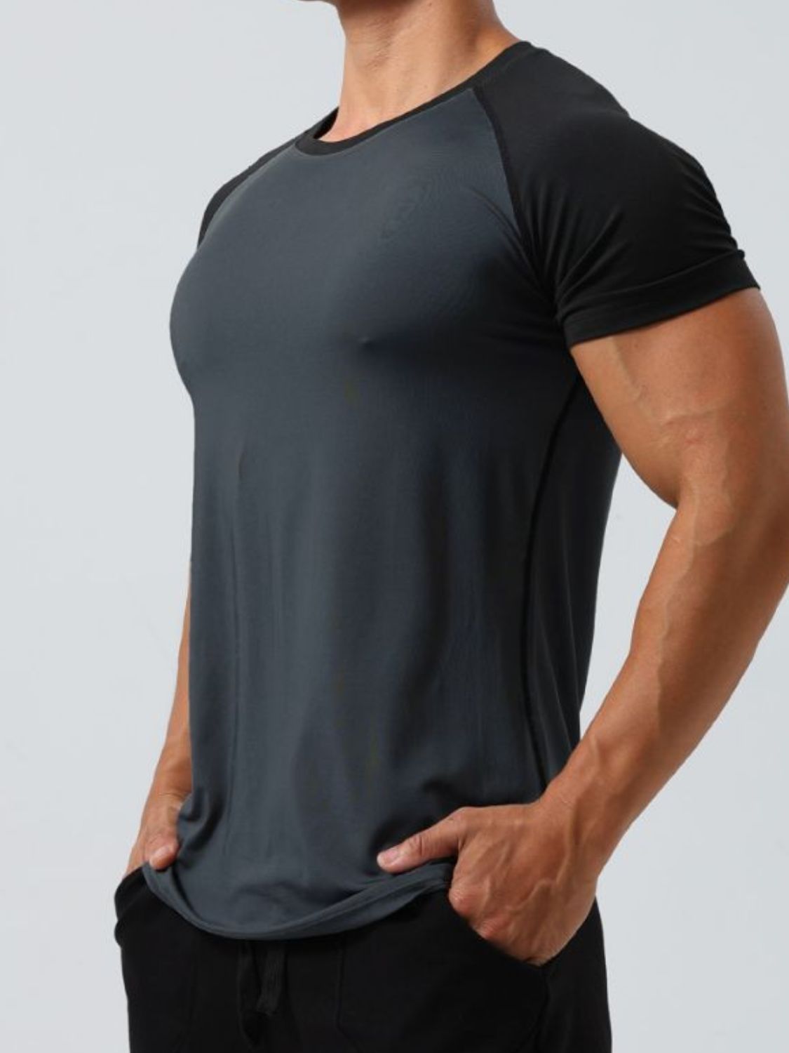 Men's Big Size Soft Cotton Round Neck Tee