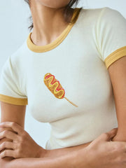 Casual Graphic Round Neck Tee Shirt