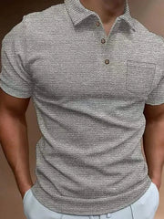 Men's Full Size Classic Collared Neck Short Sleeve Polo Plus Size