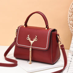 Women's New Fashion Hand-held Deer Head Tassel Shoulder Bag