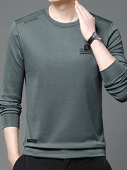 Men's Plus Size Casual Long Sleeve T-Shirt