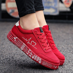 Stylish Lace-Up Platform Kicks