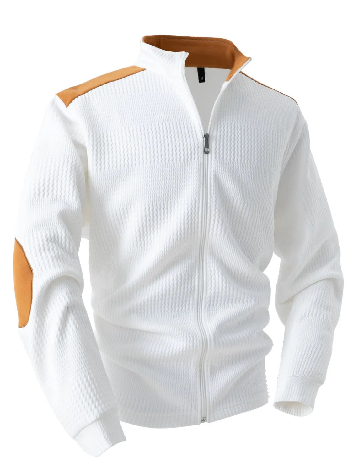 Men's Full Size Zip Up Long Sleeve Top Plus Size
