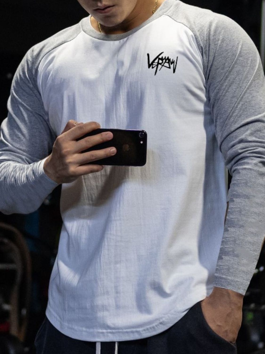 Casual Men's Plus Size Round Neck Long Sleeve T-Shirt