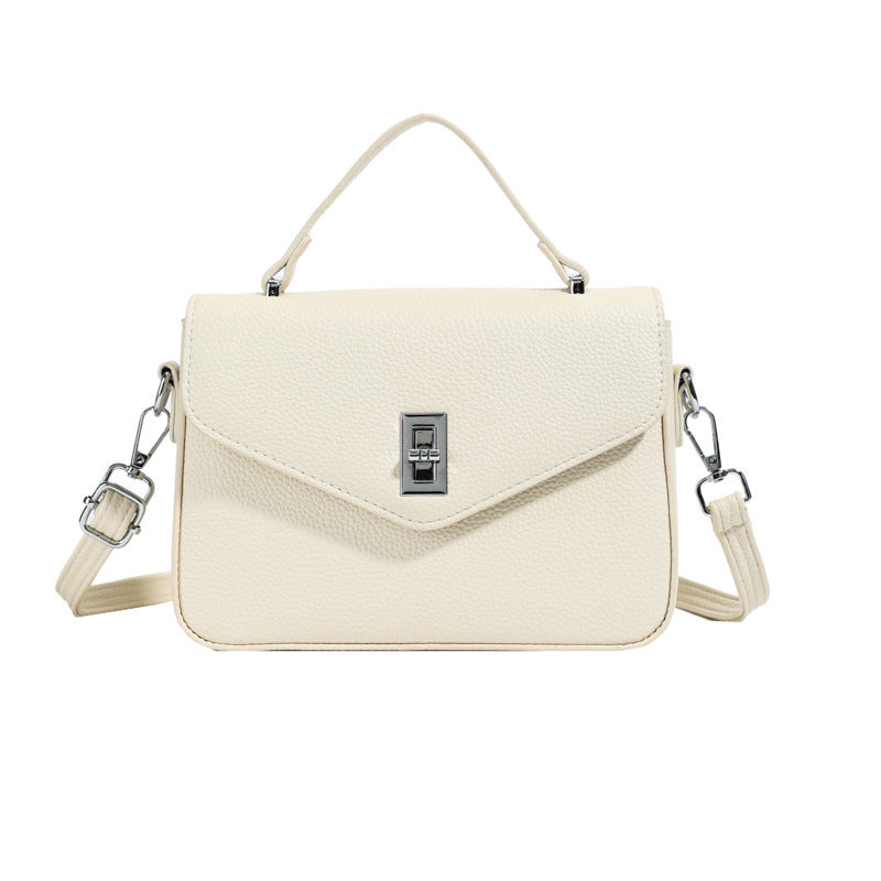 Fashion Casual All-match Commute Cowhide Portable Shoulder Messenger Bag