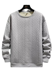 Children's Plus Size Textured Crew Neck Sweater