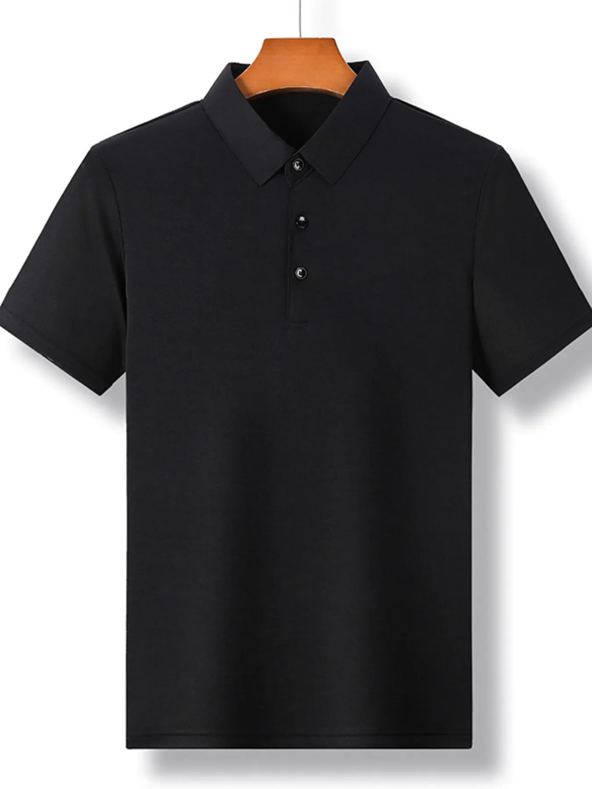Men's Plus Size Breathable Collared Neck Short Sleeve Polo