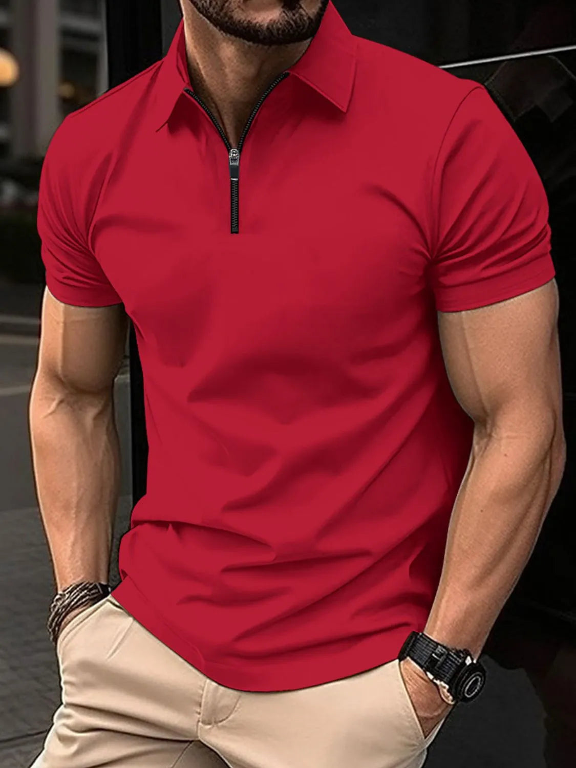 Men's Big & Tall Collared Polo Shirt