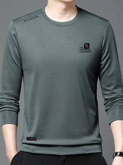 Men's Plus Size Casual Long Sleeve T-Shirt