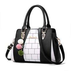 Europe and America Contrasting color handbags