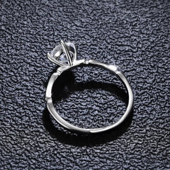 1 Carat Moissanite Minimalist Ring