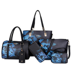 Six piece portable women's bag set