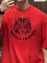 Men's Plus Size Graphic Round Neck Short Sleeve T-Shirt